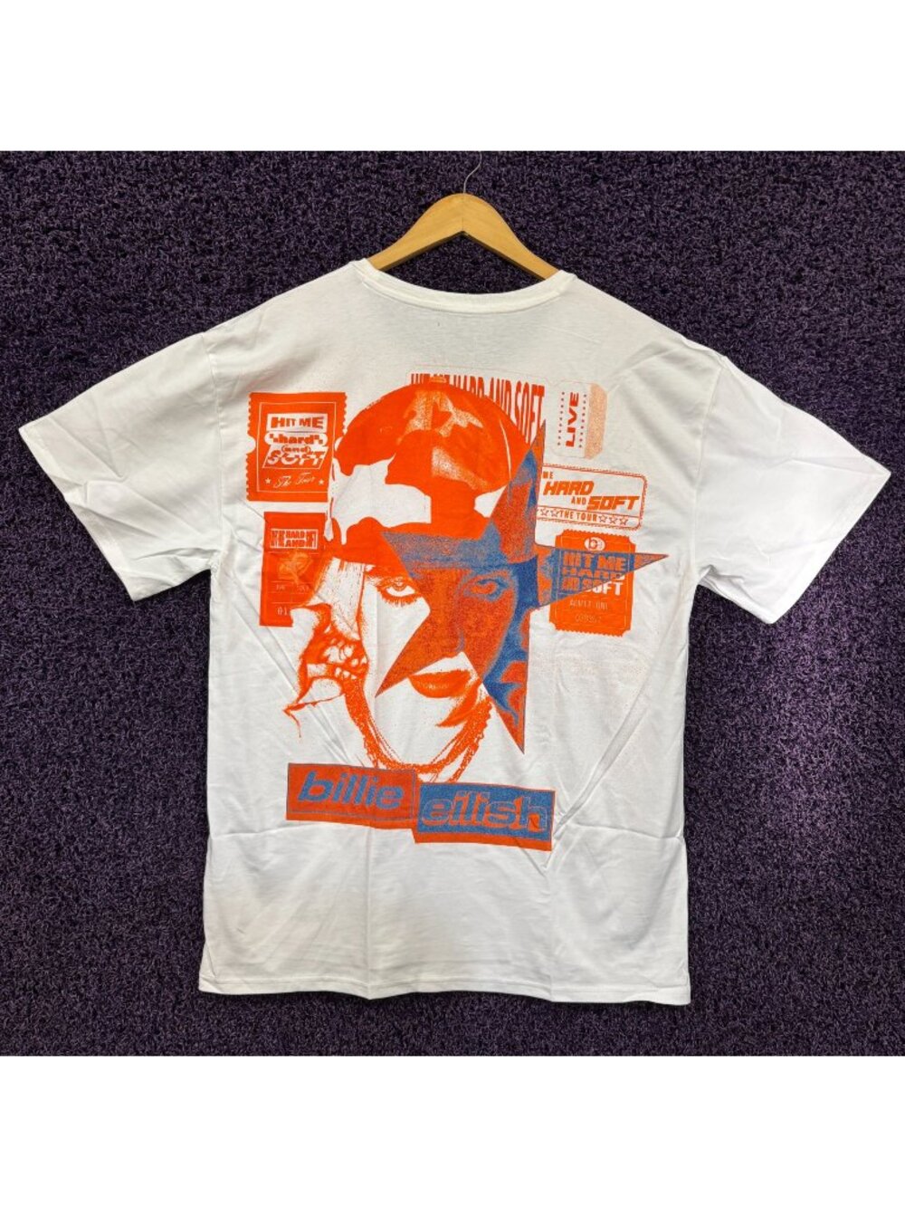 Billie Eilish Hit Me Hard and Soft T-Shirt Size XXL